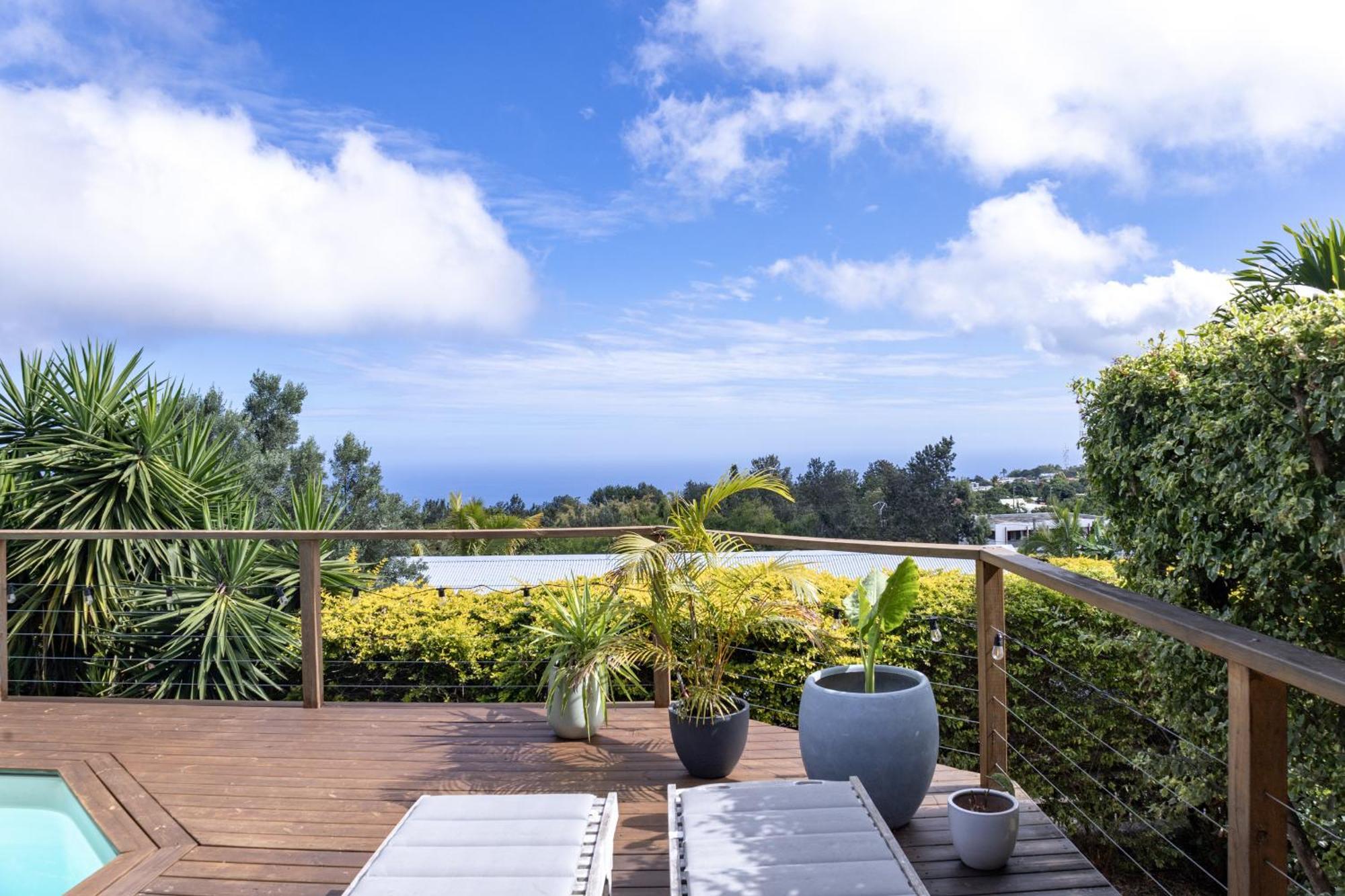 Villa Cactus Avec Piscine Et Vue Mer La Saline-Les-Bains Exterior foto