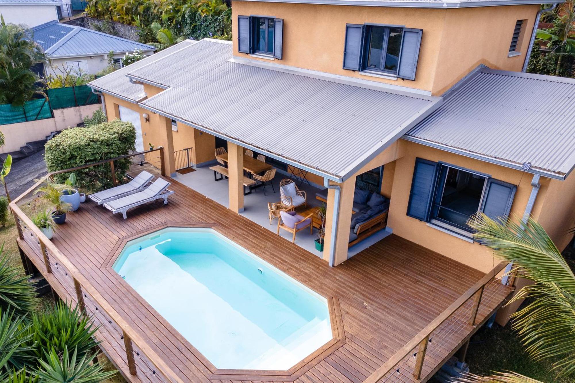 Villa Cactus Avec Piscine Et Vue Mer La Saline-Les-Bains Exterior foto
